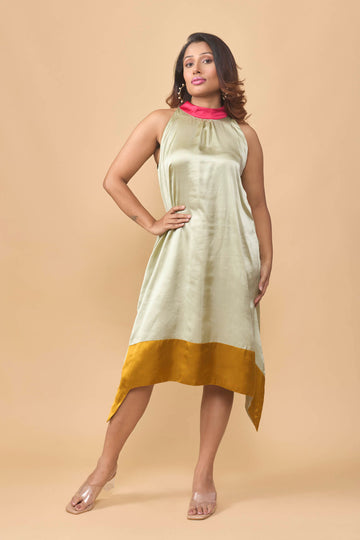 Colour block sleevless dress